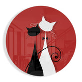 Cats Glass Wall Art.